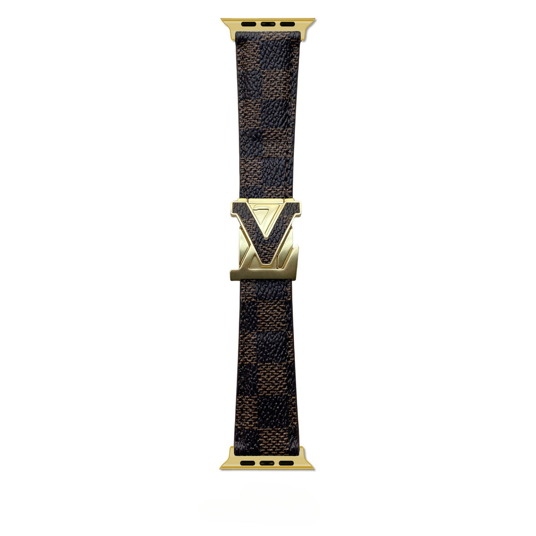 LEATHER CANVAS LUXURY APPLE WATCH STRAP Roxy New 2