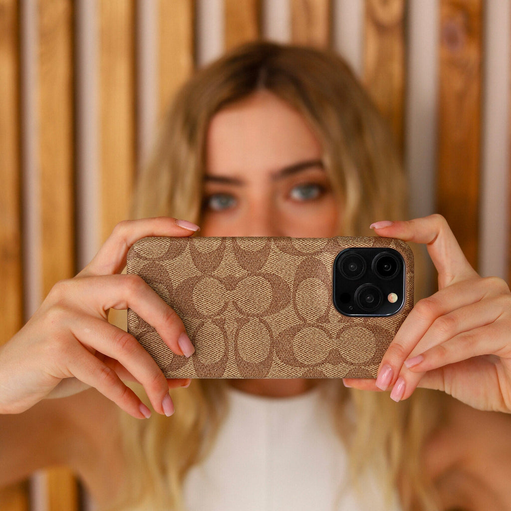 CCH Signature Monogram Canvas Case for iPhone 12-18 Series