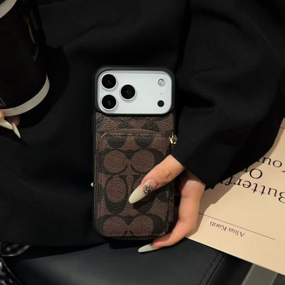 Luxury Pocket Wallet Signature Case - iPhone 12-18 Pro & Pro Max