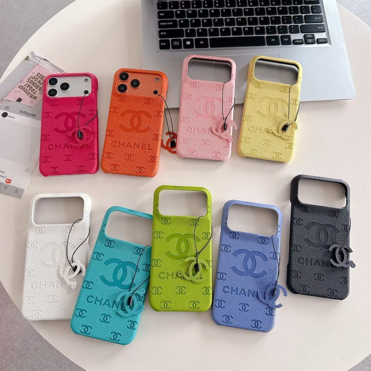Luxury Chanel Phone Case For iPhone 12-18 Pro & Pro Max