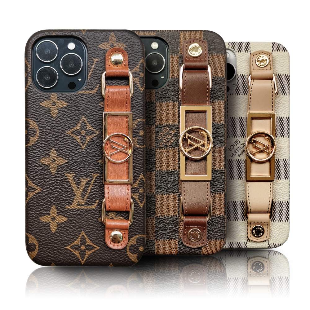 LUXURY LEATHER  WRIST BAND IPHONE CASE theroxymob