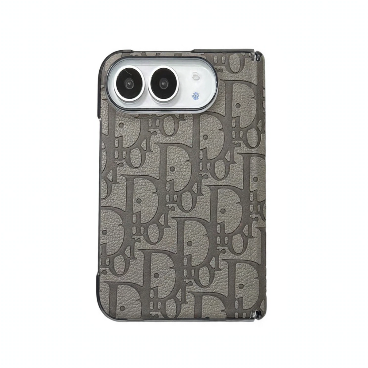 Textured Monogram Dior Case for iPhone Duo