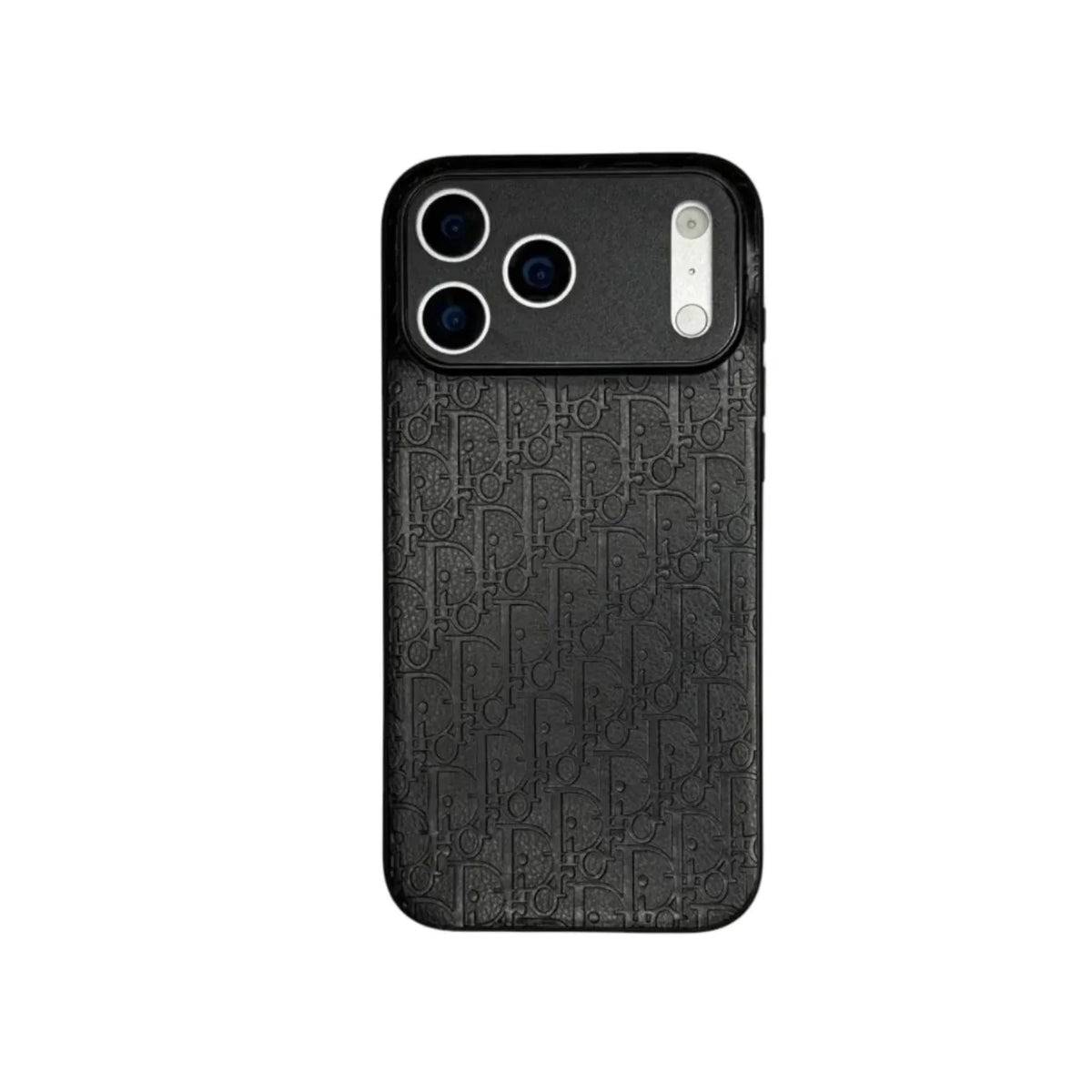 Dior Oblique Embossed Leather Case for iPhone 12-18 Series