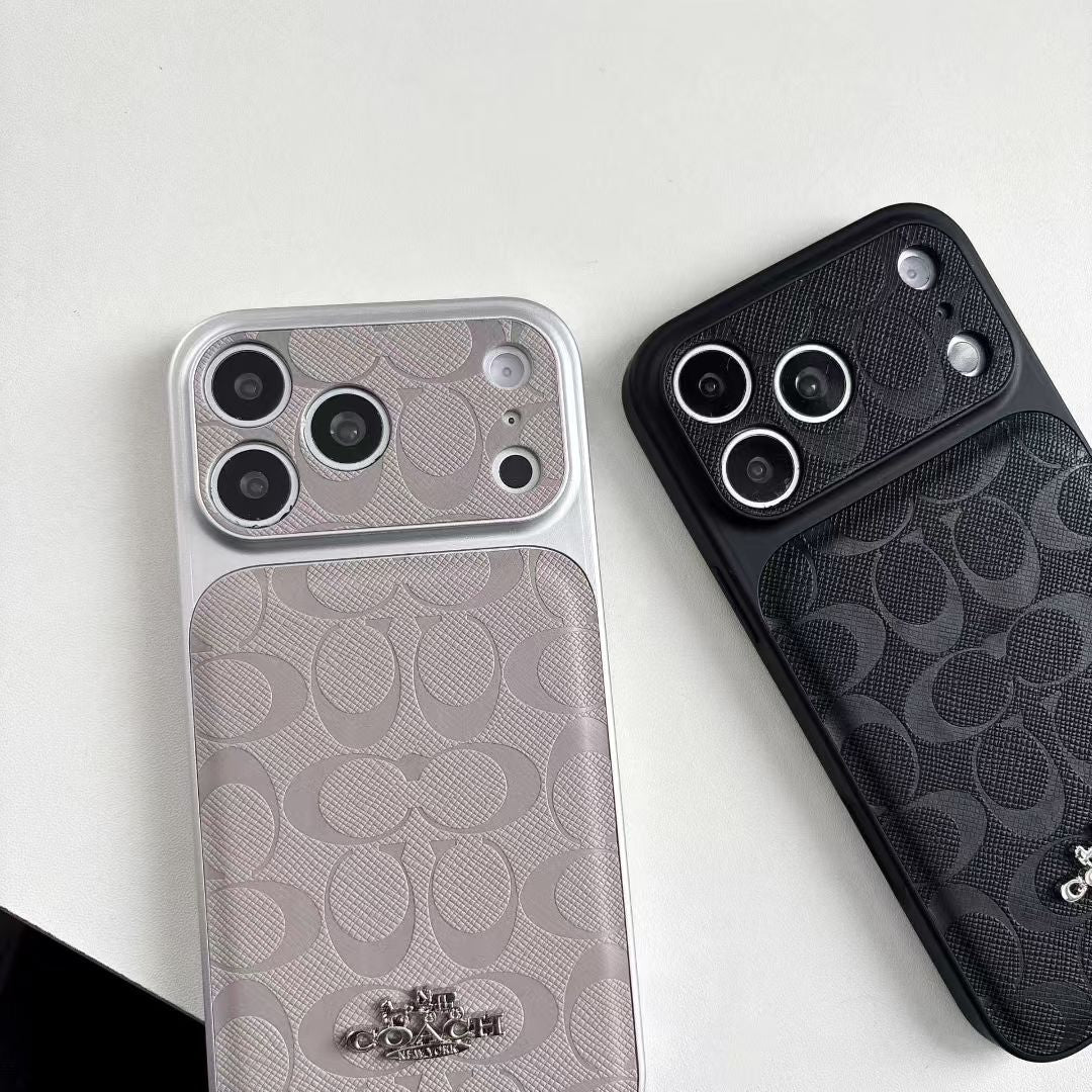Luxury Signature Leather Case - iPhone 12-18 Pro & Pro Max