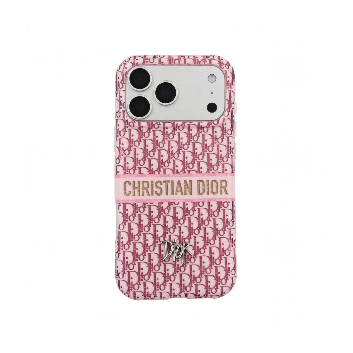 Luxury Dior Case Premium Designer Fabric For iPhone 12-18 Pro & Pro Max