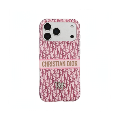 Luxury Dior Case Premium Designer Fabric For iPhone 12-18 Pro & Pro Max