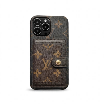 Beautiful luxury iphone case with credit card holder 13-18 Pro & Pro Max
