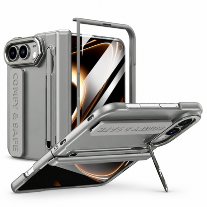 Hinge Stand Pen Case for iPhone Duo
