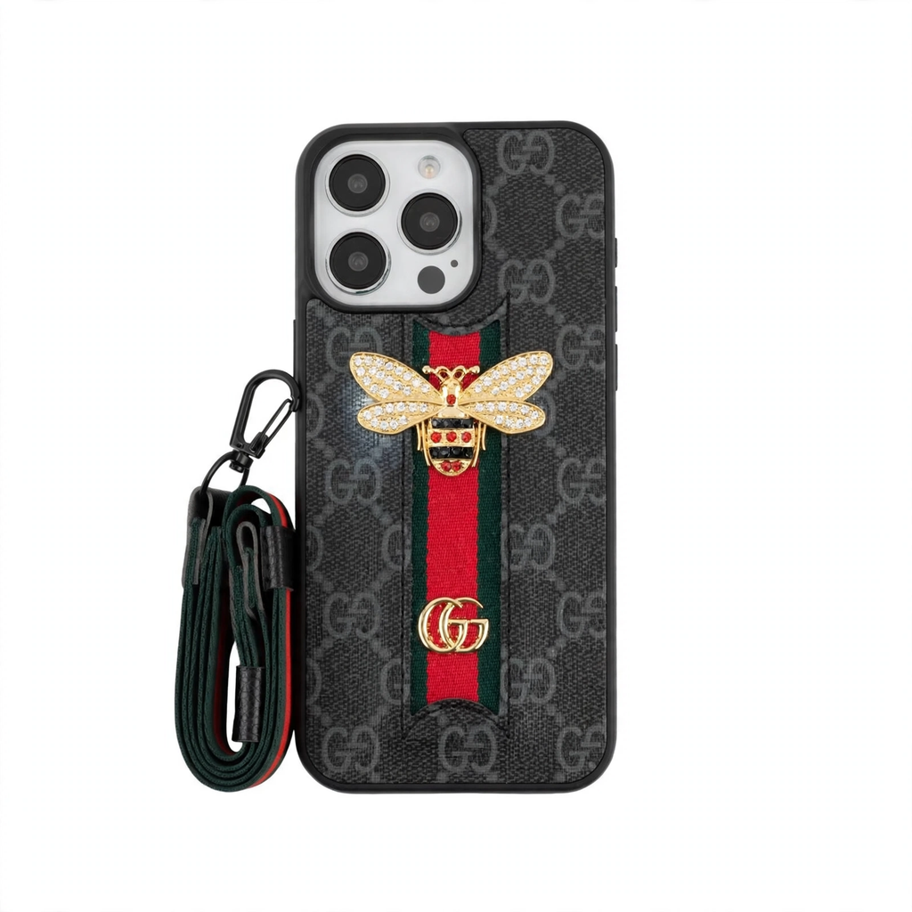3D Bow Designer Case with Hand Strap - iPhone 12-16 Pro & Pro Max