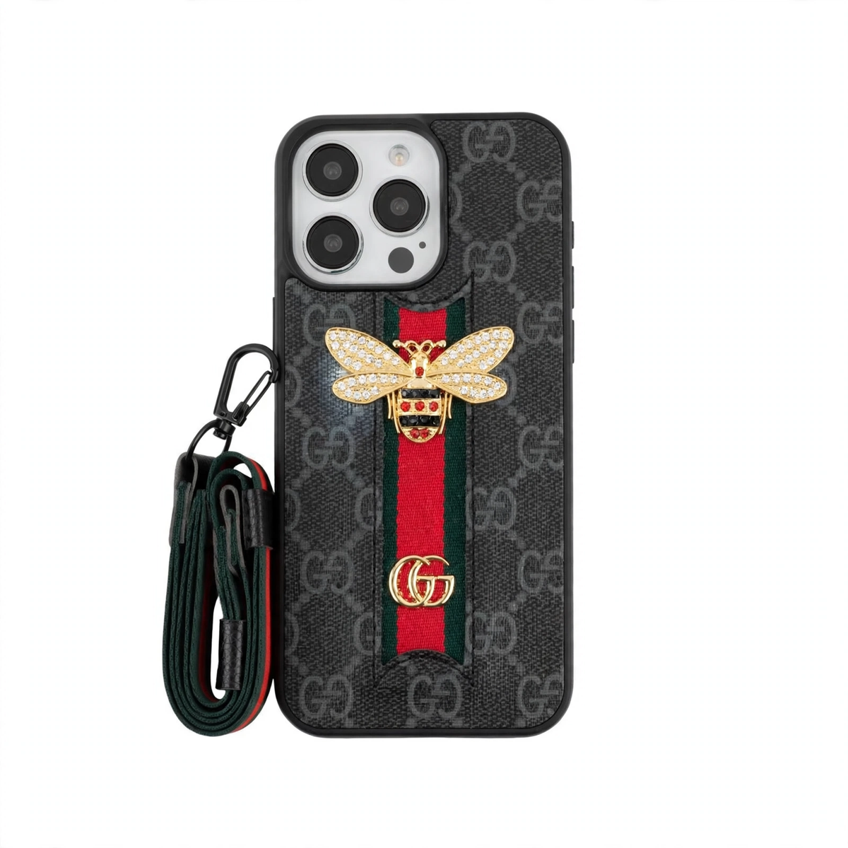 3D Bow Designer Case with Hand Strap - iPhone 12-16 Pro & Pro Max