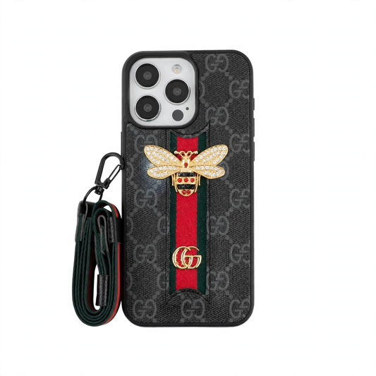 3D Bow Designer Case with Hand Strap - iPhone 12-16 Pro & Pro Max