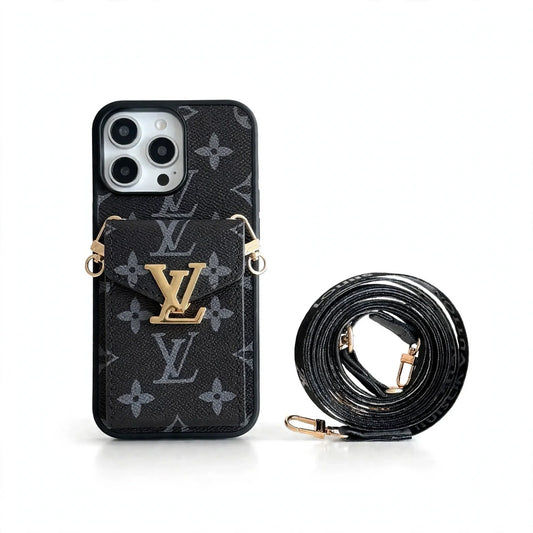 Leather Wallet Card Holder Phone Case For iPhone 12-18 Pro & Pro Max