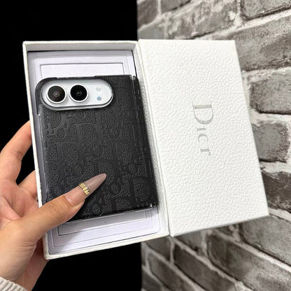 Textured Monogram Dior Case for iPhone Duo