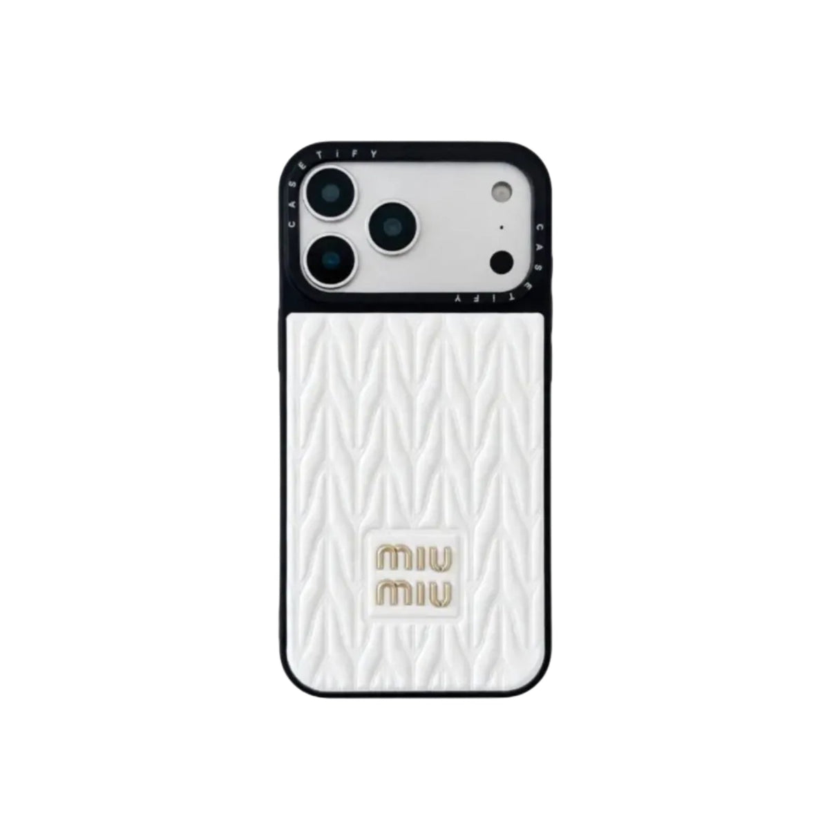 Luxury Matelassé Quilted Leather Phone Case for iPhone 13-18 Pro & Pro Max