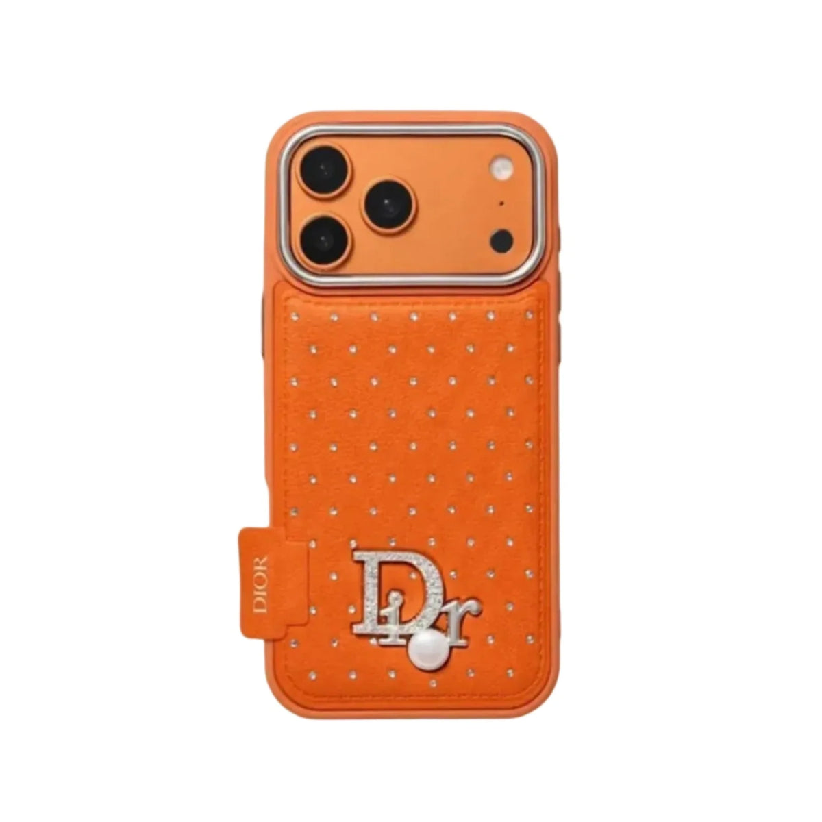 Classic Orange Dior Leather Case - iPhone 12-18 Pro & Pro Max