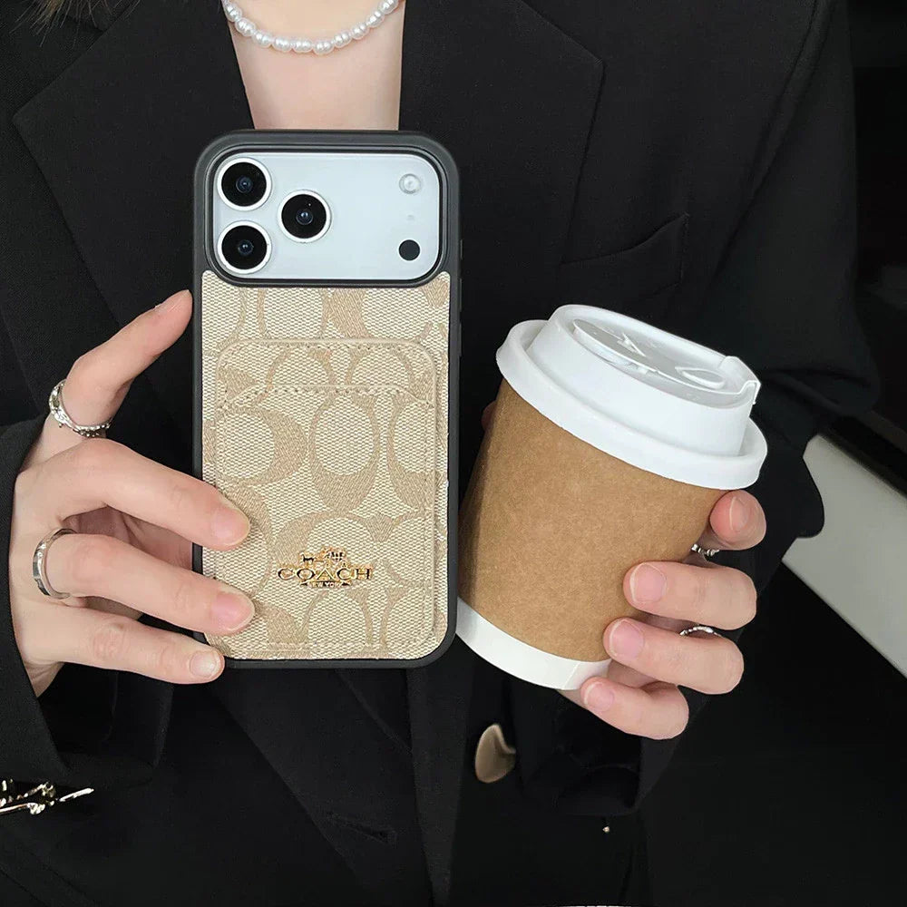 Luxury Signature Pattern Simple Case - iPhone 12-18 Pro & Pro Max