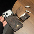 Luxury Designer Case with AirPods Pouch - iPhone 12-18 Pro & Pro Max
