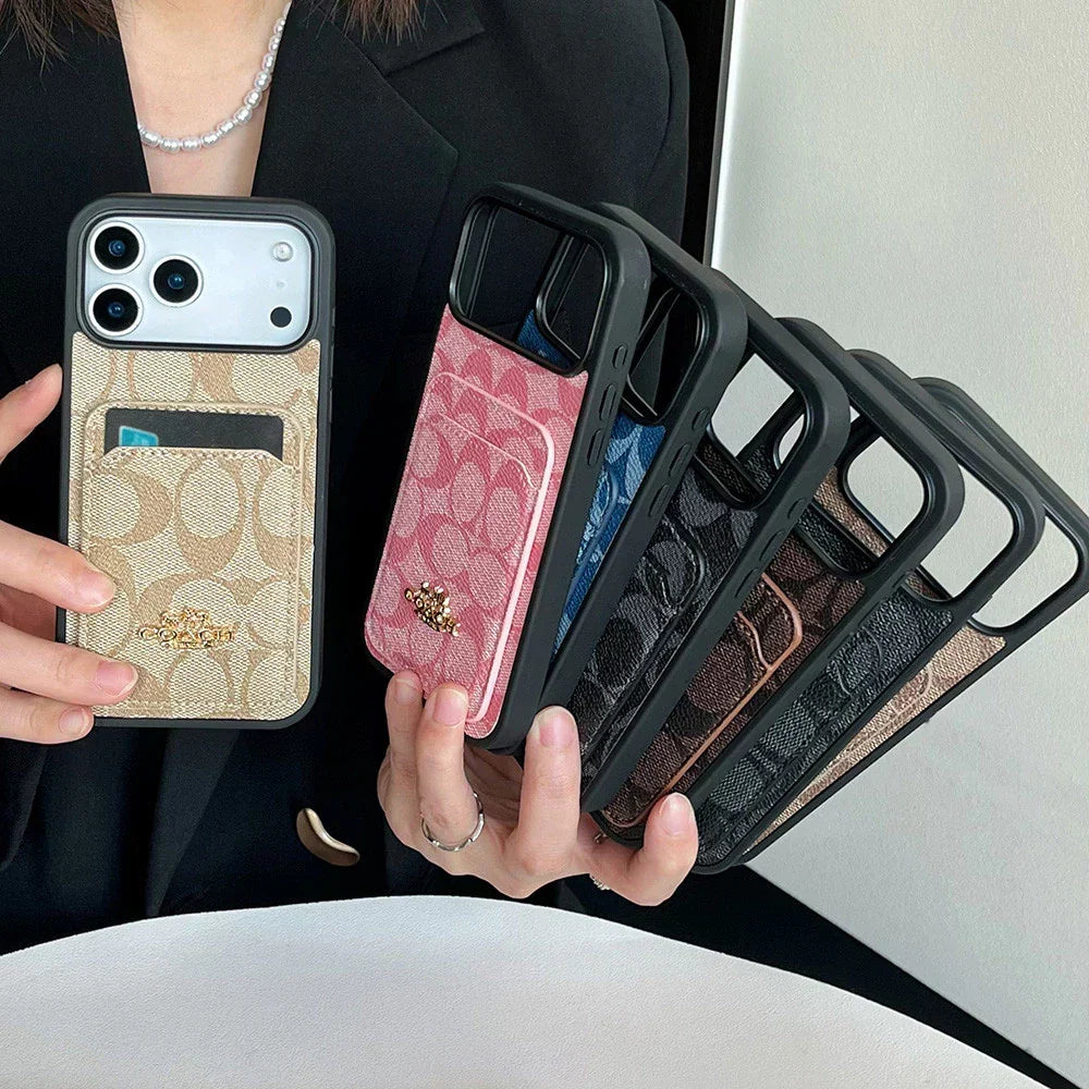 Luxury Signature Pattern Simple Case - iPhone 12-18 Pro & Pro Max