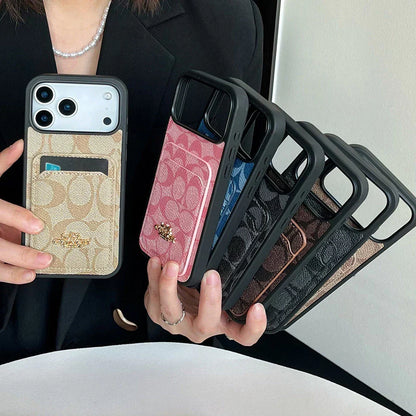 Luxury Signature Pattern Simple Case - iPhone 12-18 Pro & Pro Max