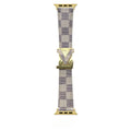 LEATHER CANVAS LUXURY APPLE WATCH STRAP Roxy New 2