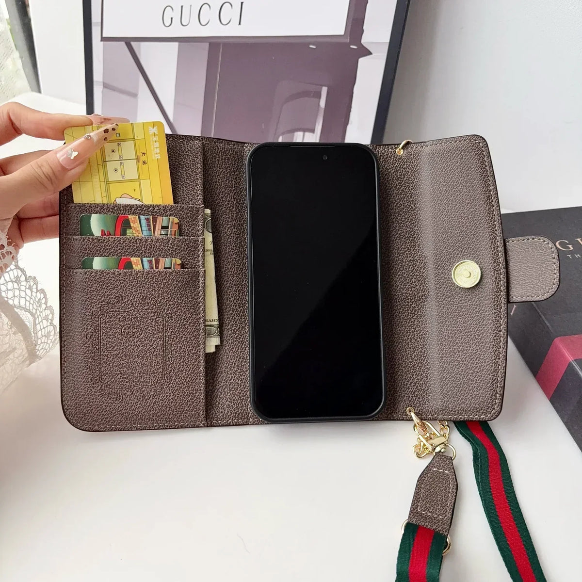 Classic Wallet Chain Crossbody Case - iPhone 12-18 Pro & Pro Max