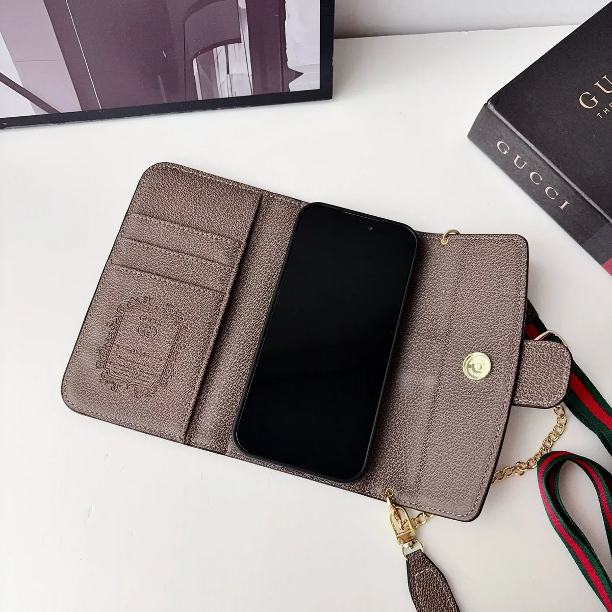 Classic Wallet Chain Crossbody Case - iPhone 12-18 Pro & Pro Max
